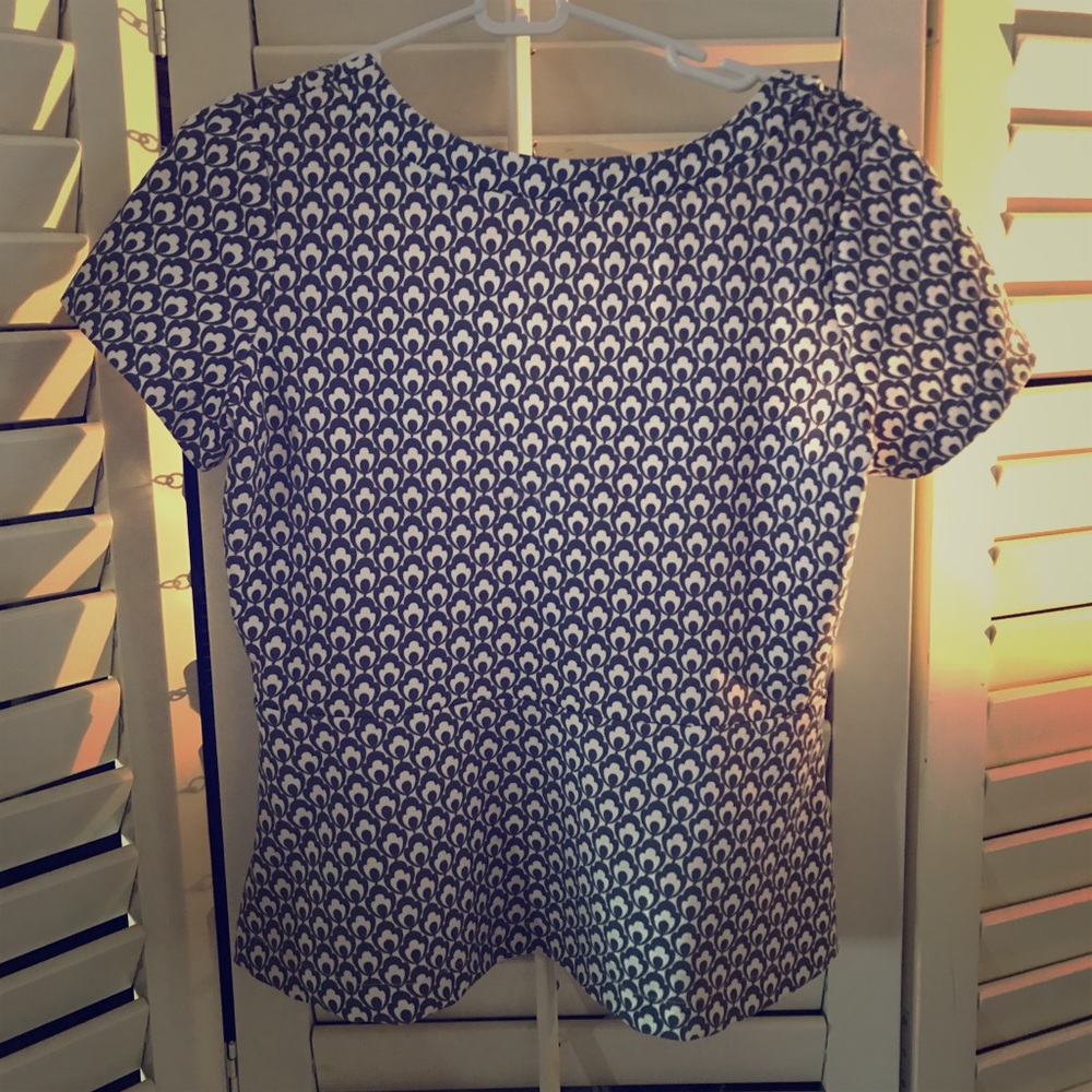 Ann Taylor Fitted top with slight bottom ruffle